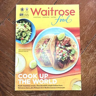 £1.90 • Buy Waitrose FOOD Magazine August 2016 - Seasonal Eating VGC