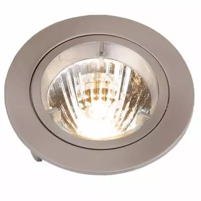 MR16 12V Low Voltage Fixed Downlight 50W Br/Chrome Ceiling Light L02CBR1- 4 PACK • £18.78