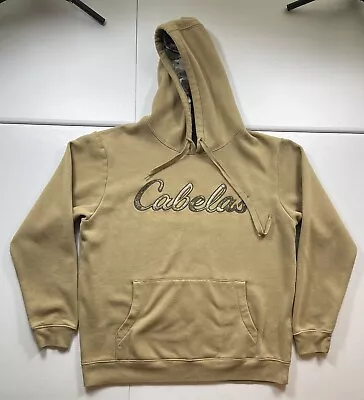 Vintage Cabelas Camo Hoodie Men’s L Realtree Camouflage Logo Outdoor Spell Out • $29.95