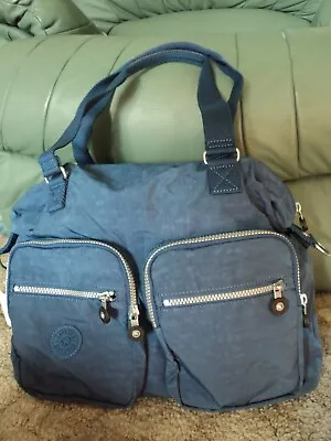 £80 • Buy KIPLING ERASTO BAG WITH HANDLES & STRAP - MINERAL BLUE - Nb There Is No Monkey