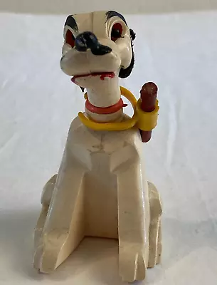 Vintage JVC Co Plastic Dog Bobblehead Toy With Hot Dog • $17.99