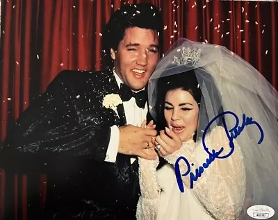 PRISCILLA PRESLEY SIGNED 8x10 PHOTO ELVIS PRESLEY WIFE AUTOGRAPH JSA COA • $175