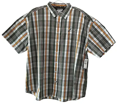 Ecko Unltd Men's Vintage Button Up Shirt Multicolor Plaid Striped 6XL-B. Big • $44.99