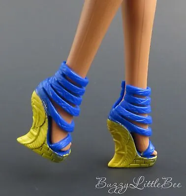 Monster High Doll Cleo De Nile Picture Day Blue & Gold Wrapped Egyptian Shoes • $9.74