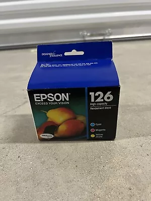 Genuine Epson 126 3-Color Ink Cartridge Combo Pack Cyan Magenta Yellow OEM New • $35.99