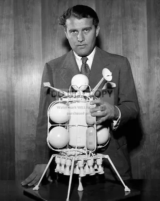 Wernher Von Braun With Early Lunar Lander Prototype - 8x10 Nasa Photo (zz-162) • $8.87