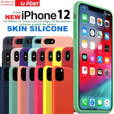 $12.99 • Buy IPhone 12 11 Pro Max X XS Max XR 7/8 Plus Case Anti-Falling Soft Silicone Cover