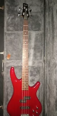 Ibanez GSR200TR Electric Bass Guitar - Transparent Red Great Shape With Case • $150