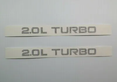 $15 • Buy 2.0L TURBO Engine Designation Decal Pair