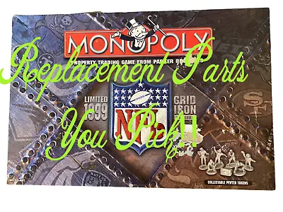 Monopoly 1999 NFL Grid Iron Board Game Replacement Parts Pieces You Pick!! • $3.49