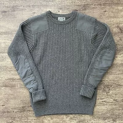 L.L. Bean Commando Sweater Military 100% Merino Lambs Wool Men’s Size Large • $34.99