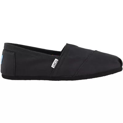 TOMS Alpargata Classic Slip On  Mens Black Casual Shoes 10002931 • $29.99