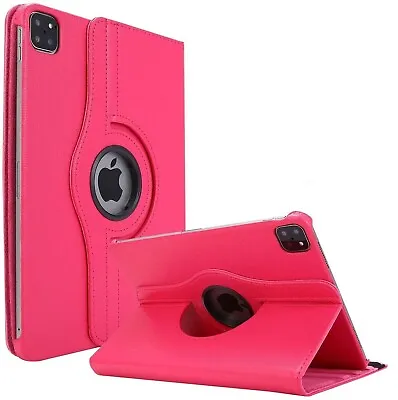 For New IPad 11 Pro 2020  Case 11.0 Inch 360° Rotating Leather Stand Cover -Pink • £8.49