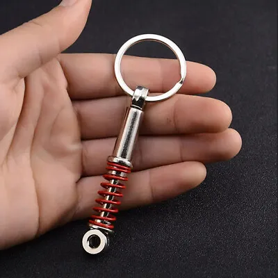 Car Keychain Creative Metal Keyring Spring Absorber Key Chain Car Accessories • $7.16