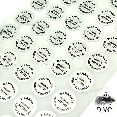 Silver Void Stickers 15mm With Serial Number Tamper Proof Evident Warranty Label • £135