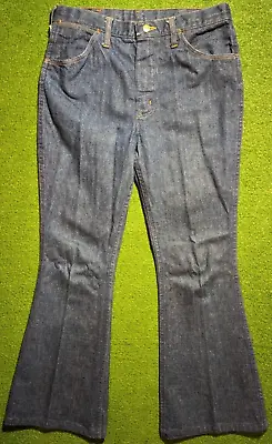 Vintage Wrangler Medium Wash Bootcut Bell Bottom Blue Jeans Men's Size 32x31 • $69.99