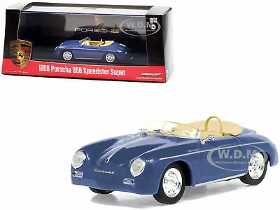 $16.99 • Buy 1958 Porsche 356 Speedster Super Blue 1/43 Diecast Model Car By Greenlight 86598