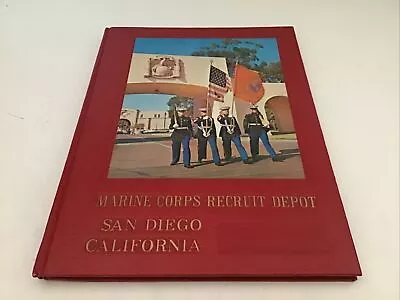 Vintage San Diego California Marine Corps Recruit Depot Hardcover Book 1979 • $15