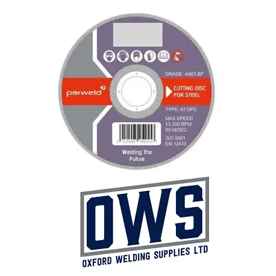 (PACK OF 10) Parweld (4 ) 100mm X 1mm Thin Stainless Steel Metal Cutting Discs • £4.50