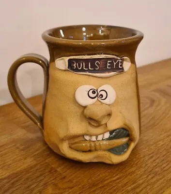 Pretty Ugly Pottery Mug ~ Darts ~ Bullseye ~ Hand Made In Wales • £11.99