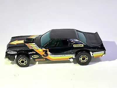 Vintage 1974 Hot Wheels Black Ford Gran Torino Cragar 3 Diecast Car NICE !! • $131.38