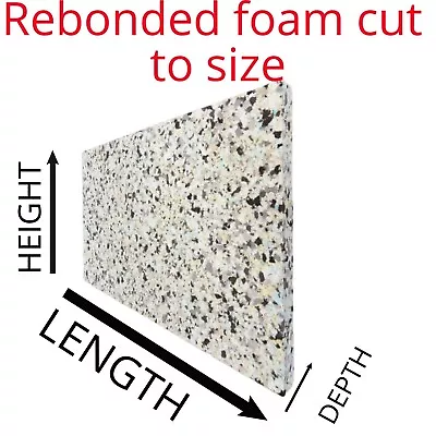 £3.99 • Buy High Density Firm Upholstery Foam Cut To Size Recon Replacement Sofa Bench Pad