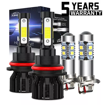 For FORD Taurus 1990-1991 LED Headlight Kit 9007 6000K High/Low H3 Fog Bulbs • $35.99