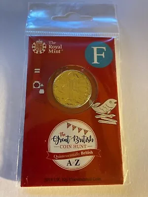 2018 F FISH AND CHIPS 10p A - Z Alphabet UNCIRCULATED CARDED SEALED ROYAL MINT F • £3.99