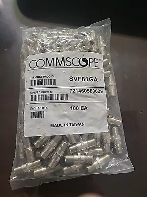 Coax Cable Barrel Connectors F-81 Bag Of 100 • $25