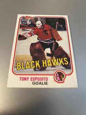 $3 • Buy 1981-82 Topps  # 11 Tony Esposito - NICE
