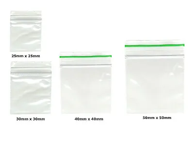 Clear Baggies Small Bags Plastic Bags Baggy Grip Self Seal Resealable Zip Lock • £2.89