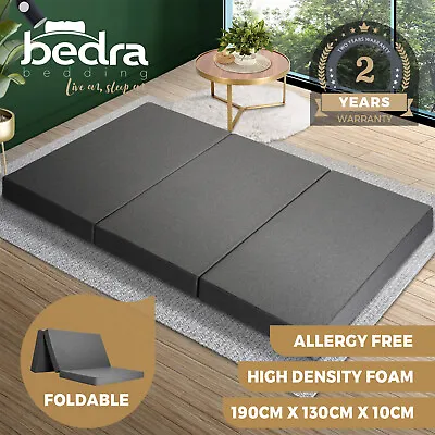 $139.90 • Buy Bedra Foldable Mattress Trifold Camping Bed Sofa Cushion Mat Breathable Double