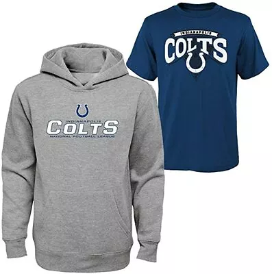 NFL Indianapolis Colts Tee & Hoodie Set YOUTH MEDIUM (10-12) • $29.95