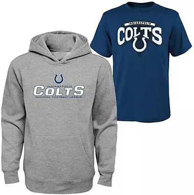 NFL Indianapolis Colts Tee & Hoodie Set YOUTH X-LARGE (18) • $29.95