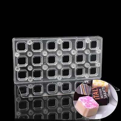 Square DIY Chocolate Transfer Sheet Custom Molds Magnetic Polycarbonate Mould • $39.99