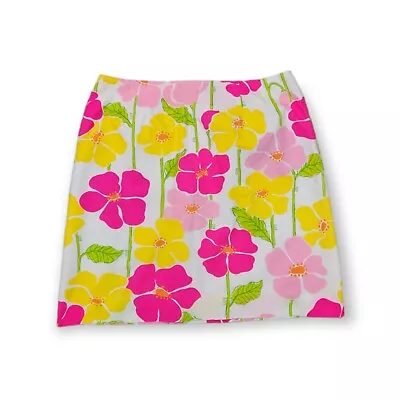Vintage Lilly Pulitzer Floral Skirt Size 8 • $34.95