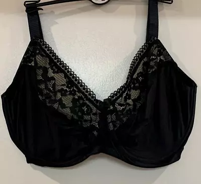 Brand New Ex M&S Underwired Non Padded Minimiser Bra 36H Black • £13.99