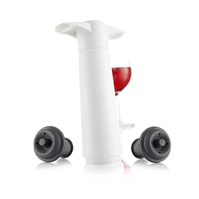 $19.99 • Buy Vacu Vin Wine Saver - White - 3w X 5h (in) - 2 Stoppers - Free Shipping &...