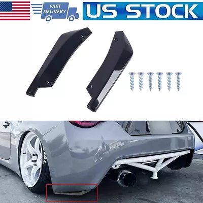 For Hyundai Veloster Turbo 13-20 Rear Bumper Lip Splitter Diffuser Gloss Black • $12.42