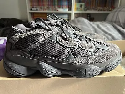 Size 9.5 - Adidas Yeezy 500 Low Utility Black • £115