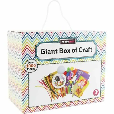 £17.96 • Buy Giant Box Of Craft 1000 Pcs Arts And Crafts Set Glitter Kit Childrens Kids Gift