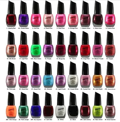 $10.99 • Buy Lot Of 3 Pcs Santee Plus Nail Polish Lot - PICK FROM 140 COLORS ~Great Quality 