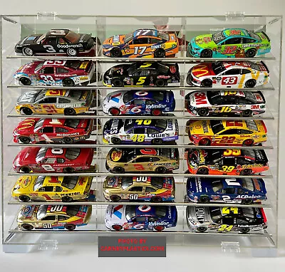 NASCAR Diecast Display Case 21 ANGLE SHELF 1:24 • $143