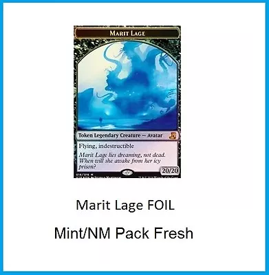 Marit Lage Token Foil X1 NM-Mint MYTHIC From The Vault Lore English Magic Mtg  • $9.99