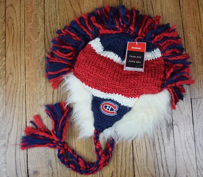 NWT Reebok Montreal Canadiens NHL Hockey Winter Classic Knit Pom Pom Tassel Hat • $29.99