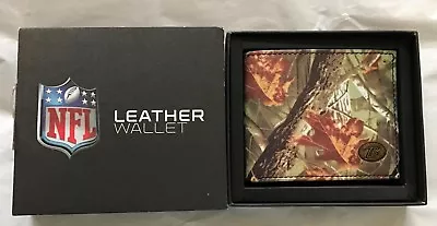 New Raven NFL Jack Mason Legacy Camo Leather Wallet Men 8 Card Slots $60 NIB • $33.99