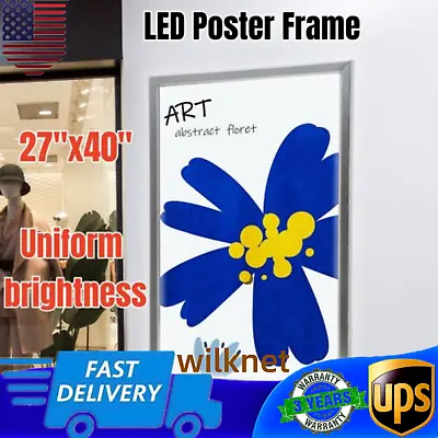 NEW 27  X 40'' LED Light Box Movie Poster Display 27x40  Advertising Frame Store • $125