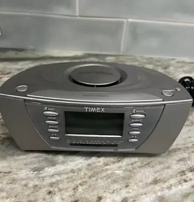 Timex Multi Directional Sound Chamber Alarm Clock T438T Works • $15