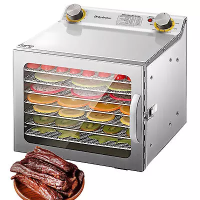 Commercial Food Dehydrator 8 Trays 400W Fruit Meat Jerky Dryer Stainless Steel  • $119.43