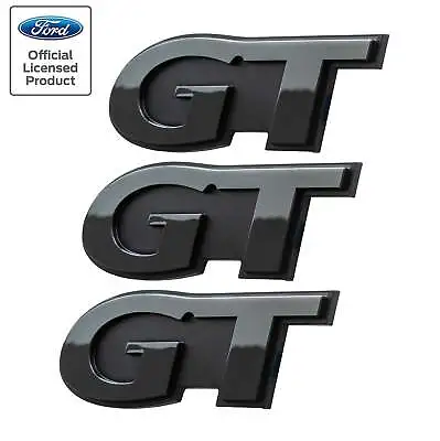 1999-2004 Ford Mustang GT Two Tone Black Fender Side Trunk Emblems Set Of 3 • $44.95